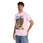 Busker Collage Graphic Tee — Vintage Music Poster Streetwear