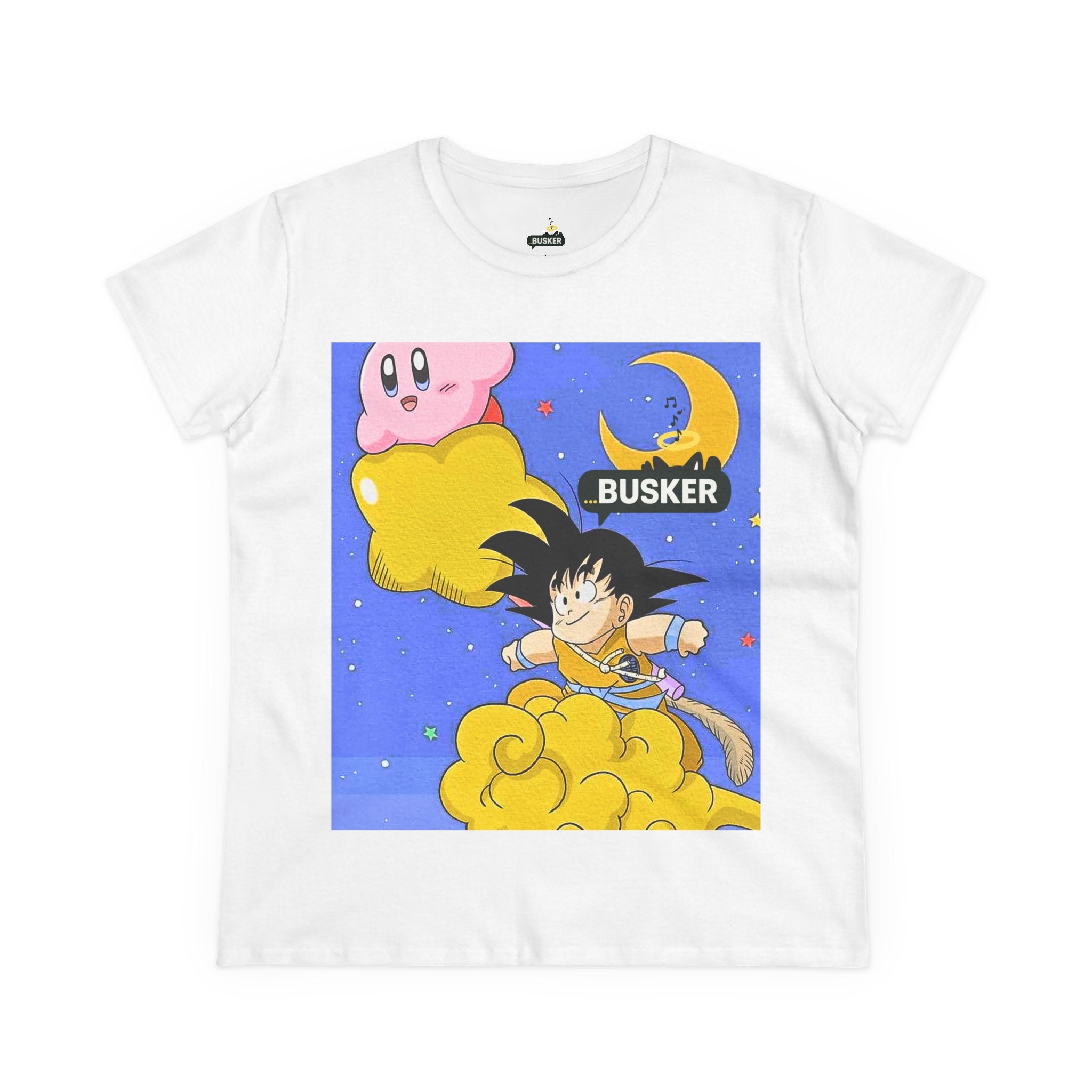 Busker Women's Midweight Cotton Tee - Fun, Playful Tee for Anime Lovers, Casual Wear, Gift Idea for Birthdays, Collectible T-Shirt, [...]