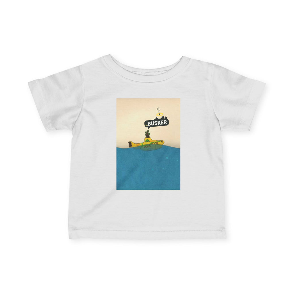 Infant Fine Jersey Tee with Cute Submarine Design, Toddler Shirt, Baby Gift, Nautical Theme Tee, Swimwear, Summer Outfit, Birthday Gift