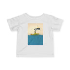 Infant Fine Jersey Tee with Cute Submarine Design, Toddler Shirt, Baby Gift, Nautical Theme Tee, Swimwear, Summer Outfit, Birthday Gift