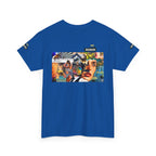 Artistic Unisex Heavy Cotton Tee - Vibrant Busker Design