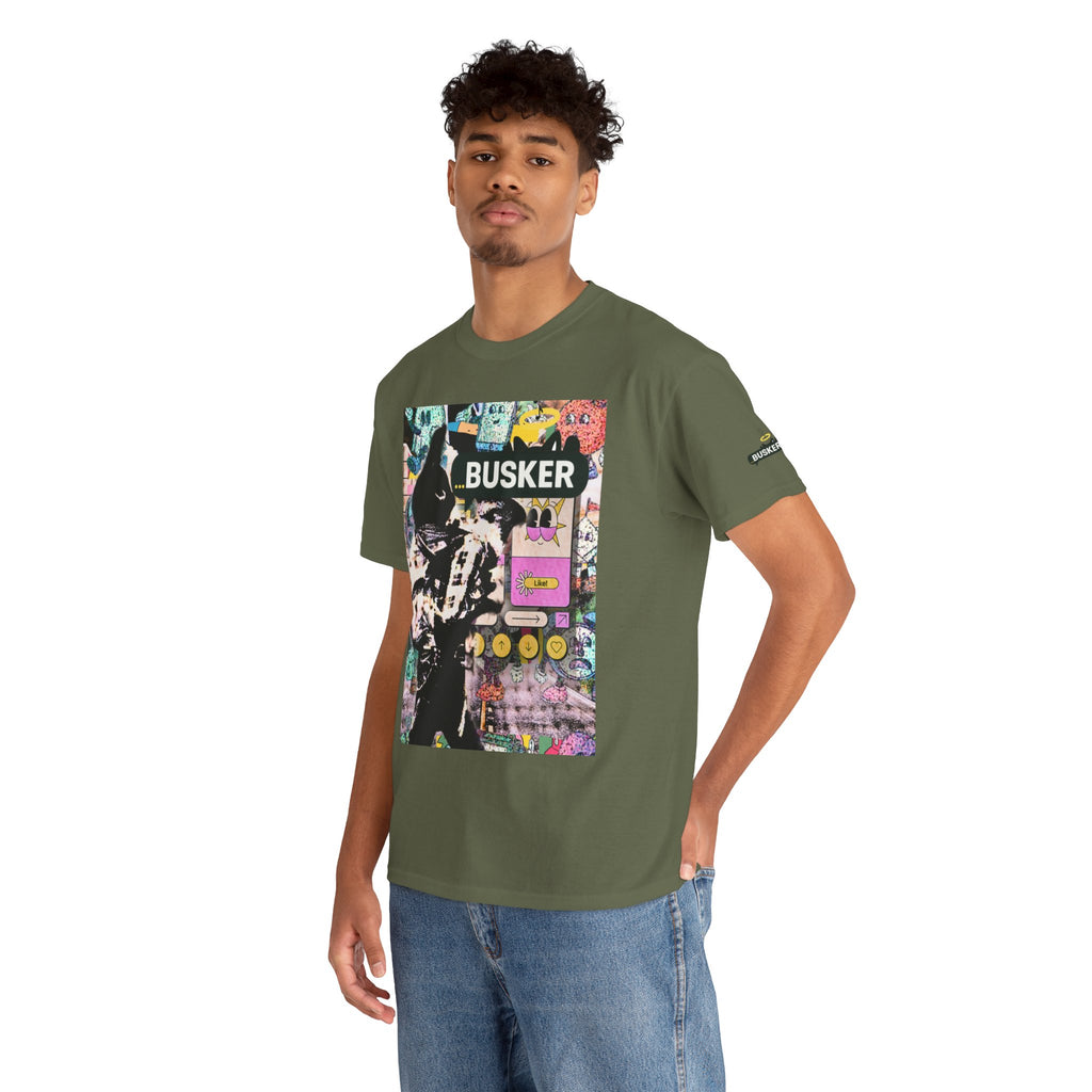 Grunge Art Busker Unisex Heavy Cotton Tee