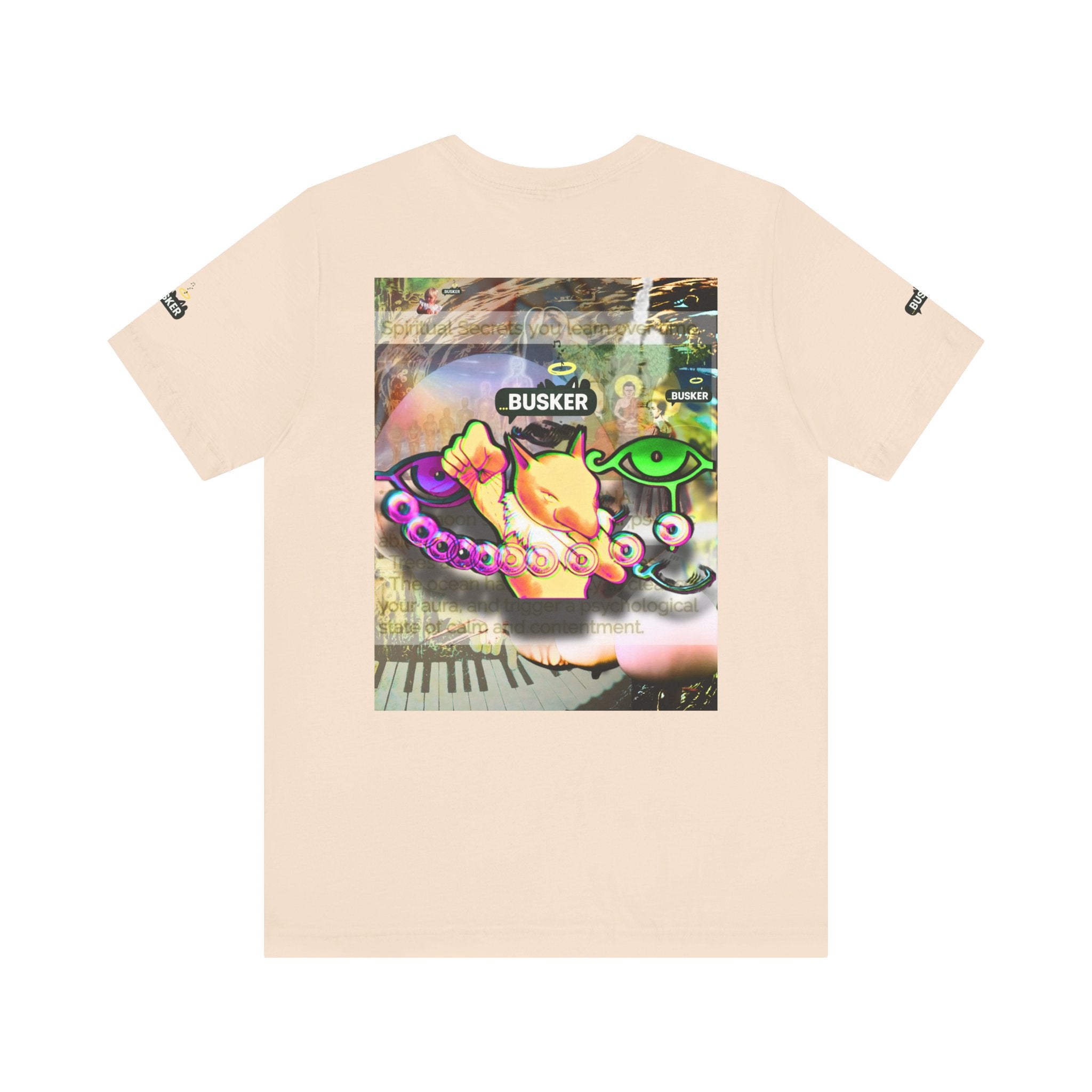 Vibrant Busker Art Tee for Creative Souls