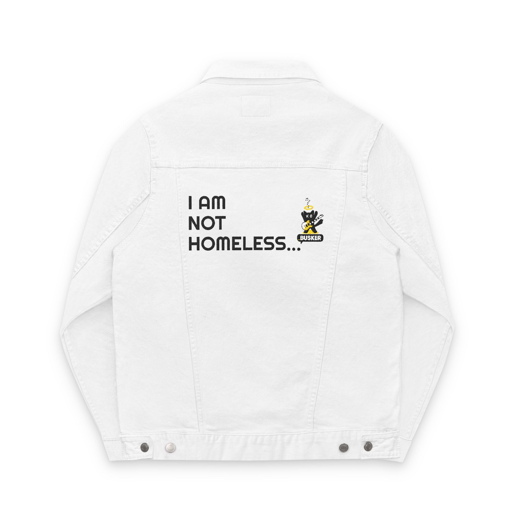 Embroidered Unisex Denim Jacket, Casual Outerwear, Unique Statement Jacket, Gift for Him or Her, Streetwear Fashion, Vintage Style