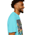 Vibrant Busker T-Shirt, Unisex Graphic Tee, Street Art Inspired Apparel, Casual Wear, Summer Festival Clothing