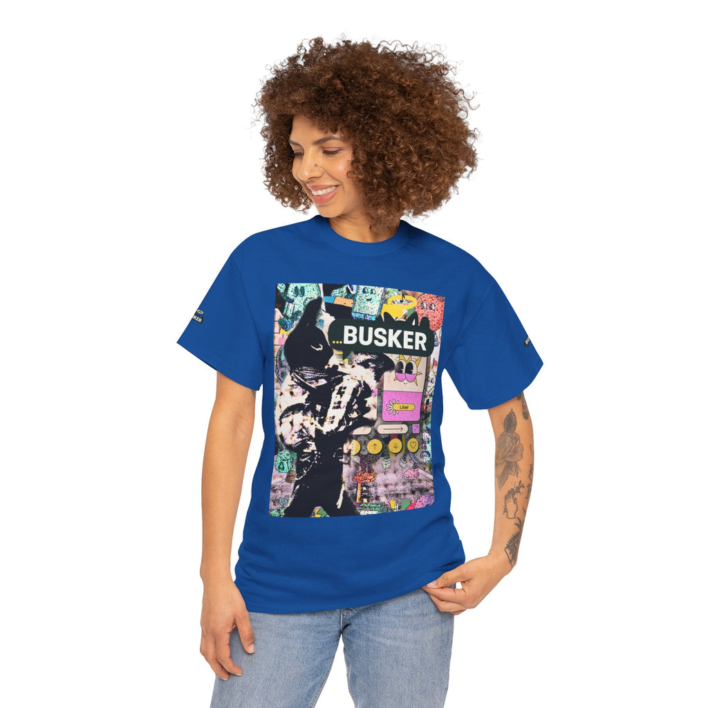 Grunge Art Busker Unisex Heavy Cotton Tee