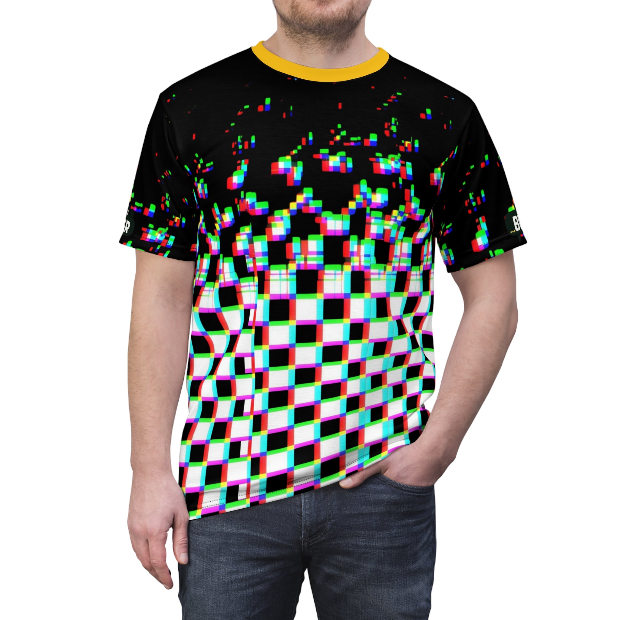 Colorful Graphic Unisex Tee | Trendy AOP Shirt, Unique Streetwear, Festival Outfit, Gift for Him/Her
