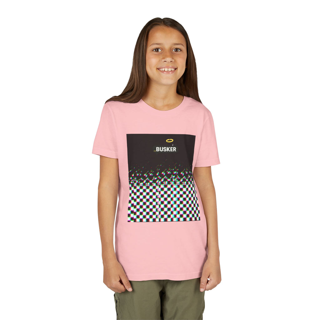 Cool Busker Youth Tee, Street Style Youth T-Shirt, Graphic Tee for Kids, Hipster Summer Shirt, Unique Gift for Young Musicians