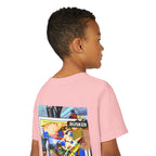 Colorful Youth Short Sleeve Tee - "Busker" Graphic Art Top