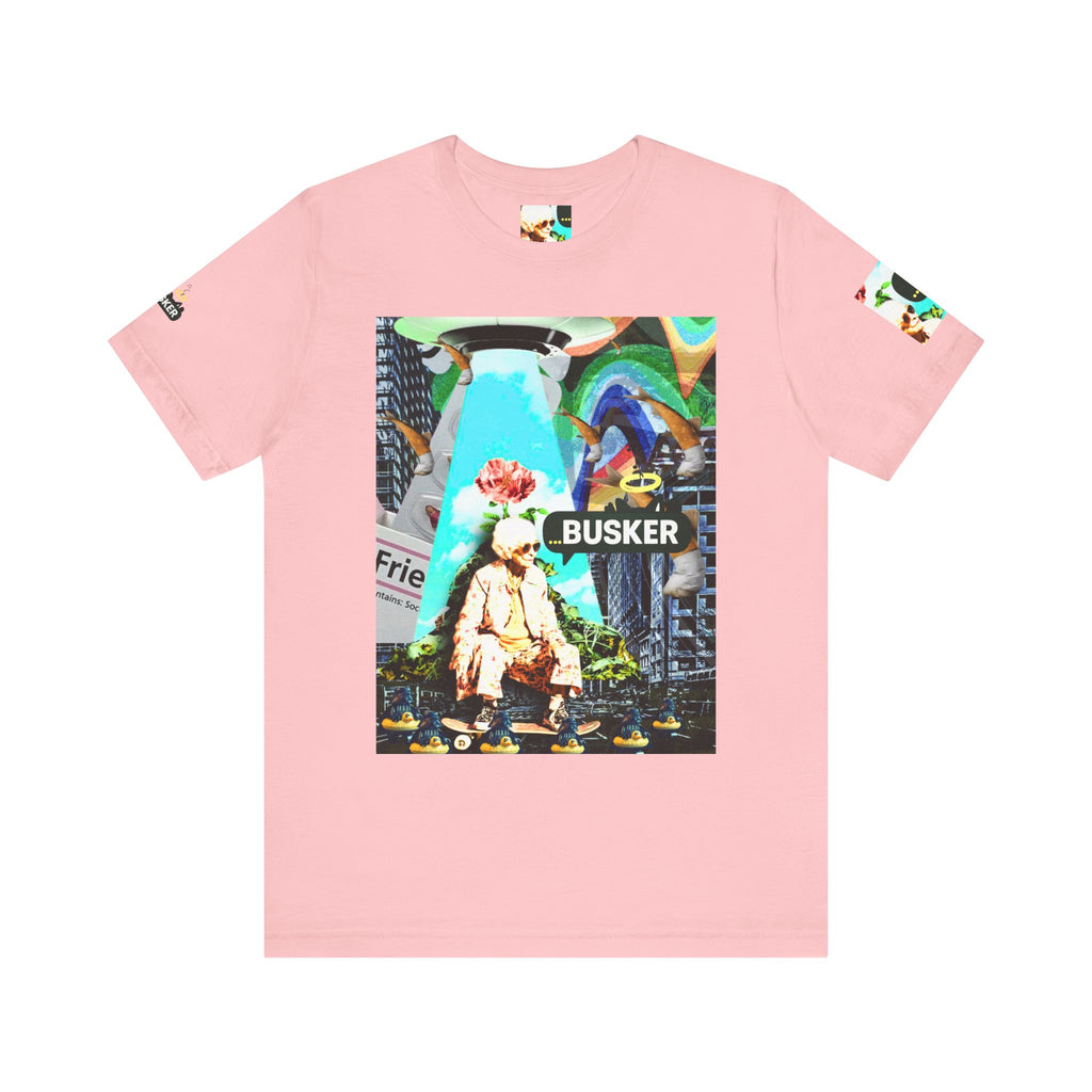 Street Art Busker Tee - Unisex Graphic Short Sleeve Shirt