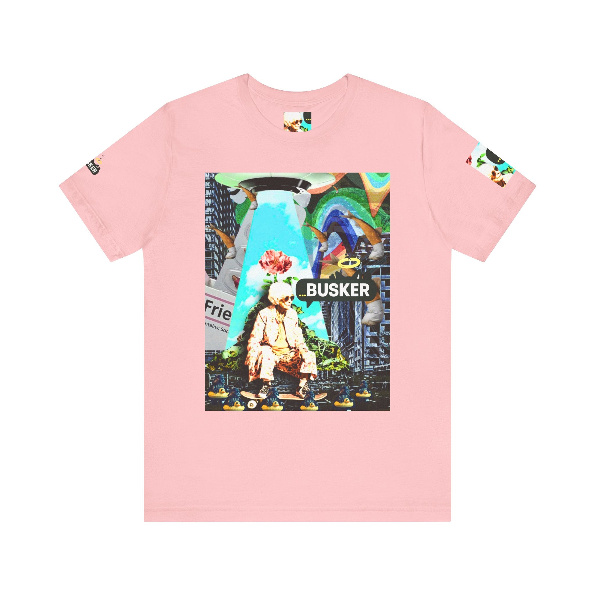 Street Art Busker Tee - Unisex Graphic Short Sleeve Shirt