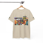 Artistic Unisex Heavy Cotton Tee - Vibrant Busker Design