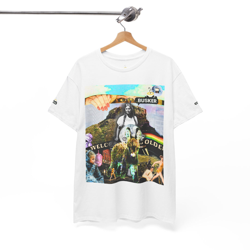 Bohemian Graphic Tee - 'Welcome Golden' Unisex Heavy Cotton Shirt