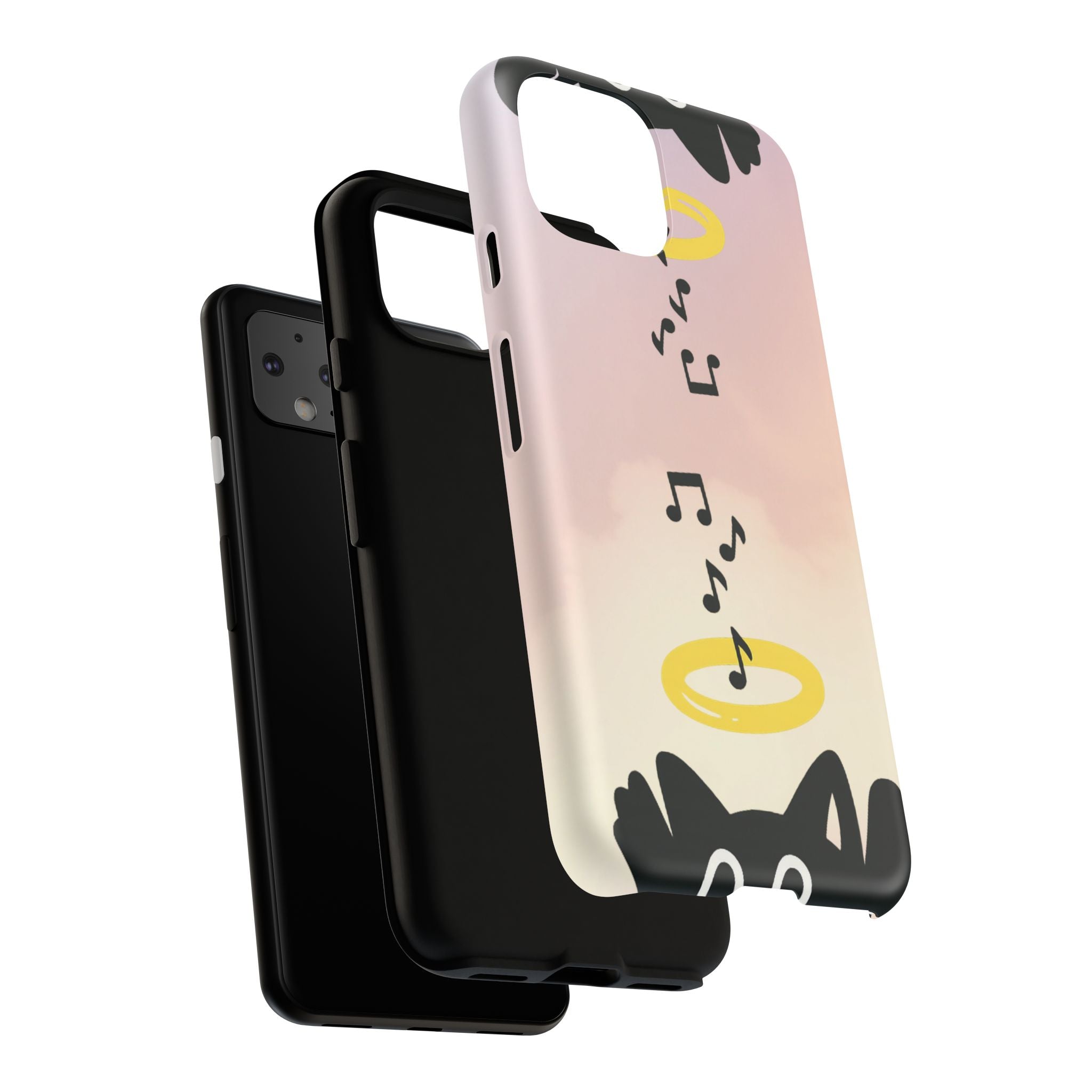 Cute Animal Phone Case, Tough Phone Cover for Pet Lovers, Gifts for Birthdays, Holidays, Music Lovers, Fun Tech Accessories