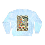 Retro Tie-Dye Sweatshirt with Rainbow Busker Design