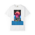 Unisex Garment-Dyed T-shirt with Colorful Retro Design, Music Lover Gift, Casual Wear, Festival Clothing, Unique Graphic Tee