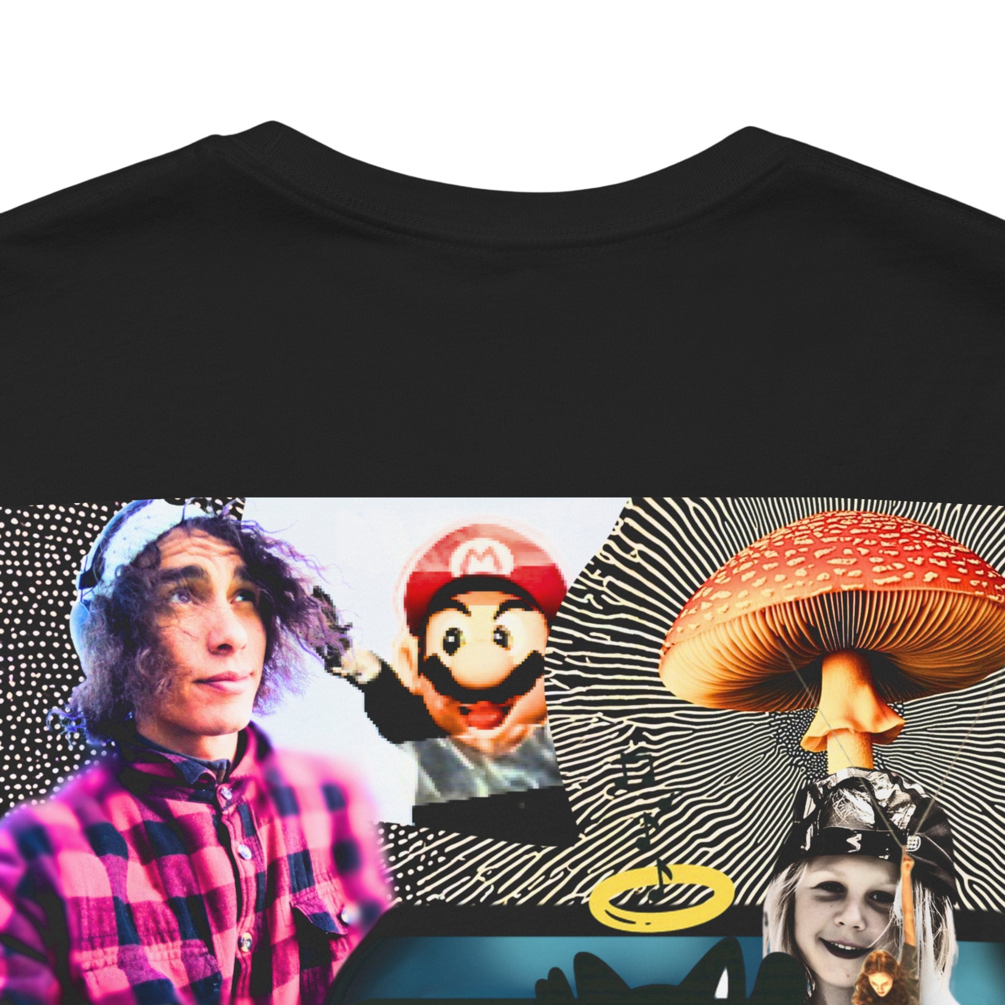 Busker Vibe Unisex Tee - Music & Art Collage Design