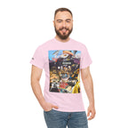 Busker Collage Graphic Tee — Vintage Music Poster Streetwear
