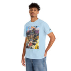 Busker Collage Graphic Tee — Vintage Music Poster Streetwear