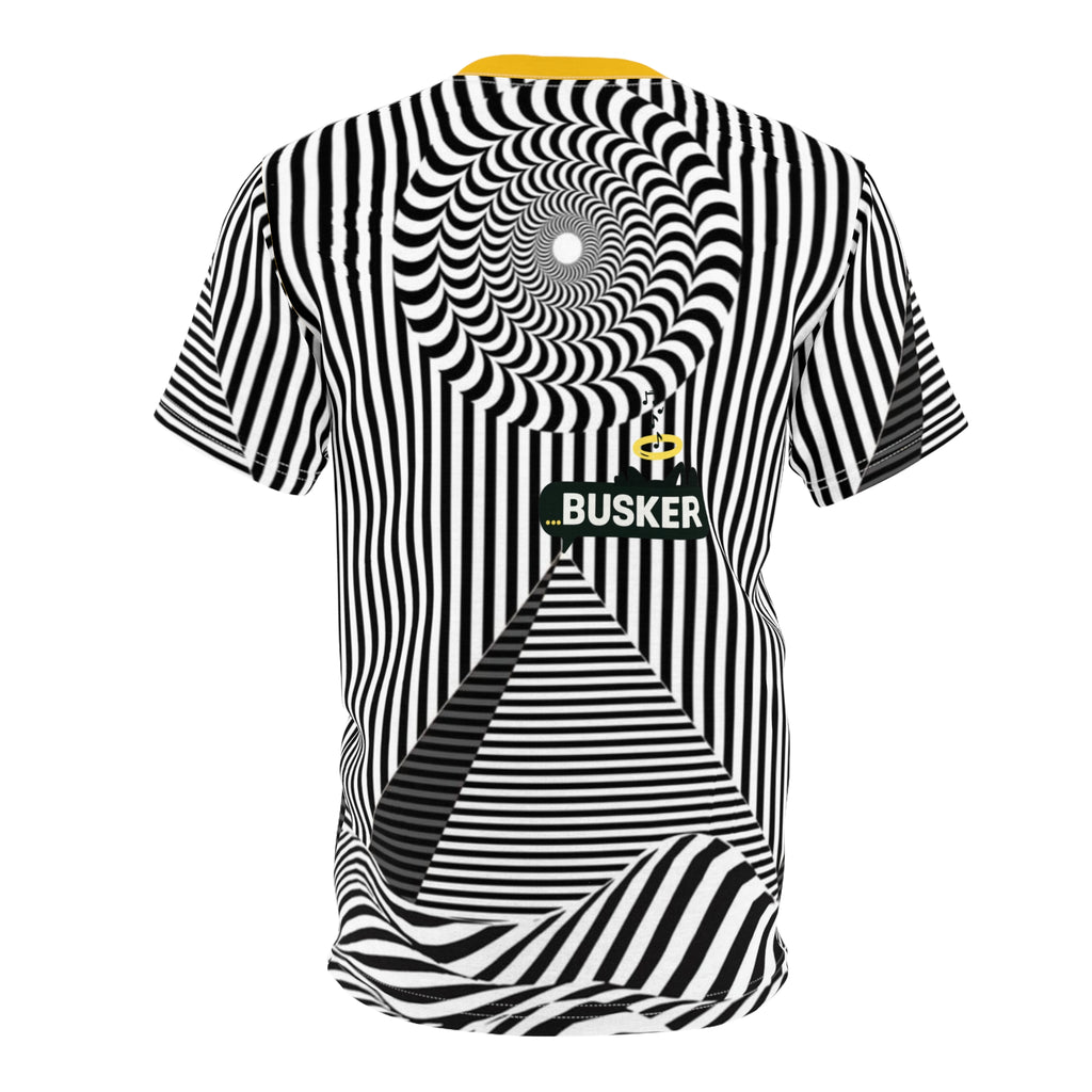 Psychedelic Unisex Cut & Sew Tee, Graphic Tee for Music Lovers, Unique Gift for Festivals, Trendy Streetwear, Perfect for Every Day