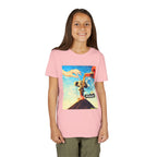 Busker Youth Short Sleeve Tee, Fun Summer Tee, Music Lover Gift, Kids Graphic T-Shirt, Festival Outfit, Creative Gift Idea