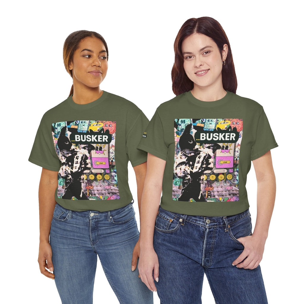 Grunge Art Busker Unisex Heavy Cotton Tee