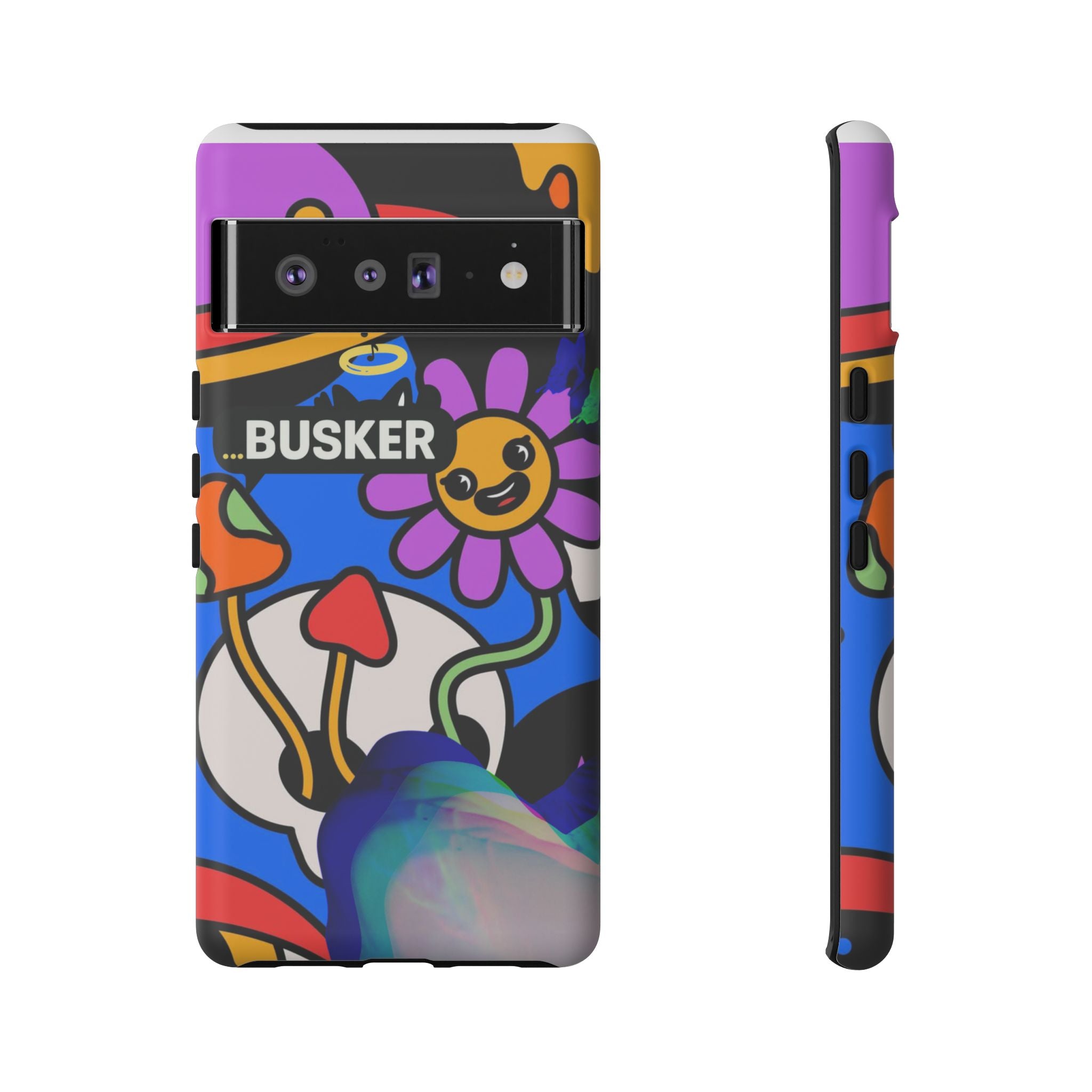 Colorful Phone Case, Cute Phone Accessories, Gift for Music Lovers, Fun Tech Gear, Unique Floral Design Case