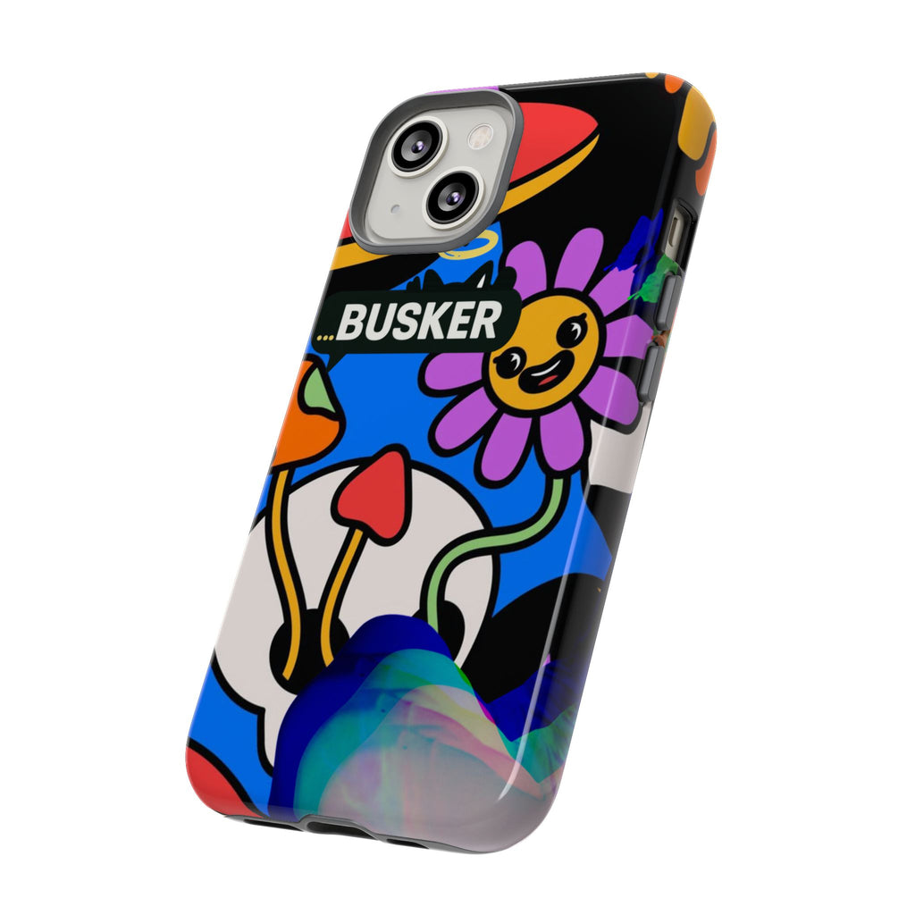 Colorful Phone Case, Cute Phone Accessories, Gift for Music Lovers, Fun Tech Gear, Unique Floral Design Case