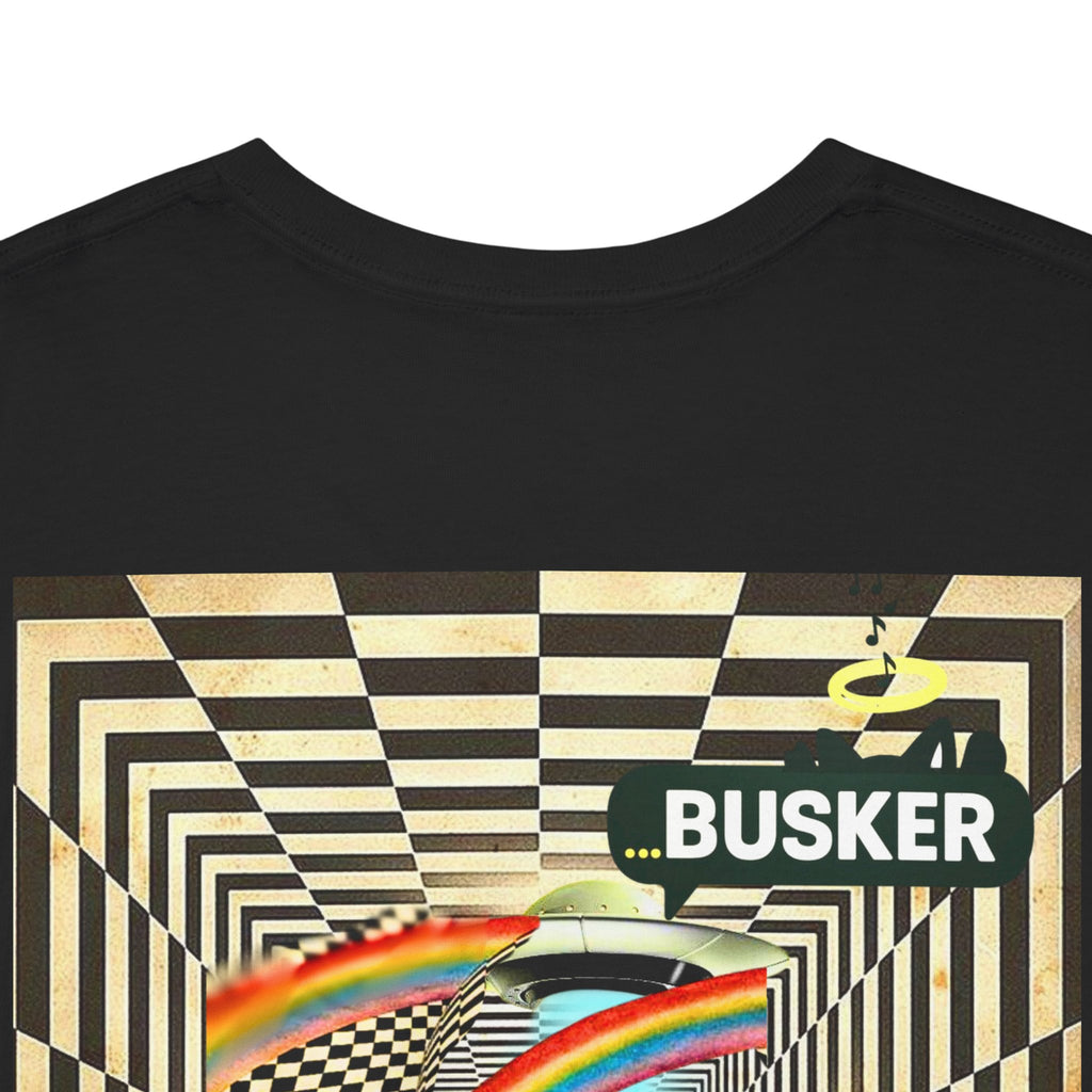 Retro Busker Graphic Tee - Unisex Heavy Cotton