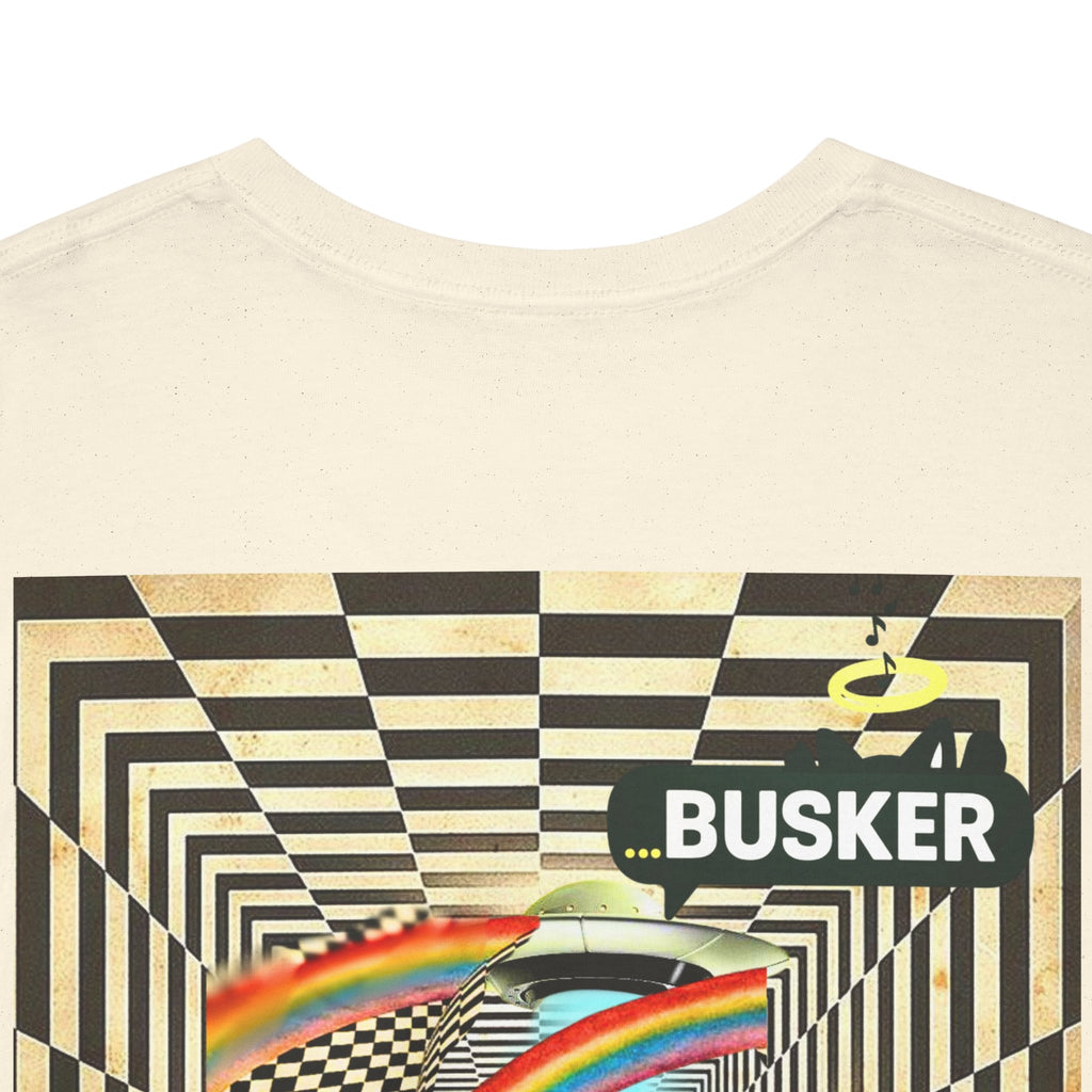Retro Busker Graphic Tee - Unisex Heavy Cotton