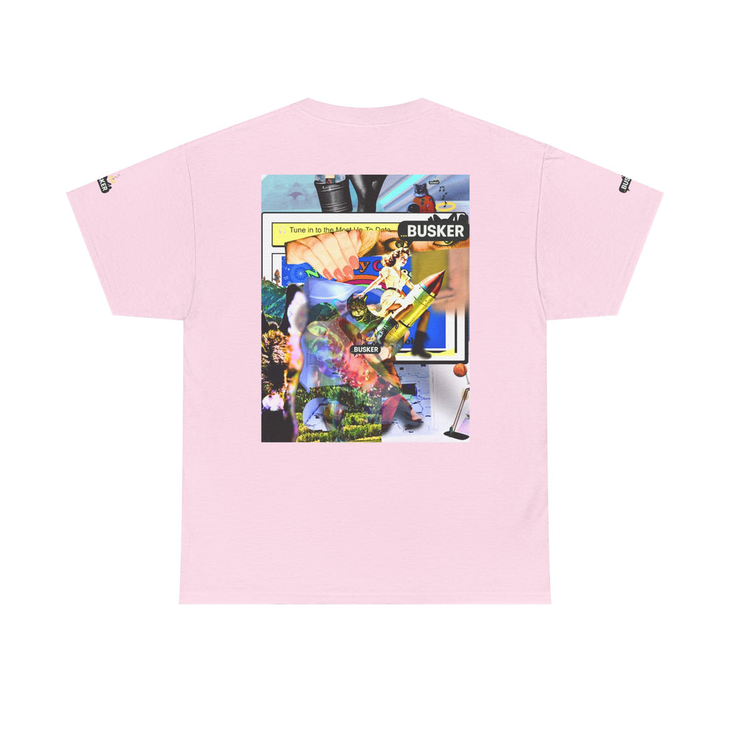 Cool Graphic Unisex Heavy Cotton Tee - 'Busker' Design