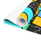 Vibrant Foam Yoga Mat - Colorful Fitness Mat for Home Workouts, Meditation, Exercise, Gift for Yoga Lovers, Wellness Mat