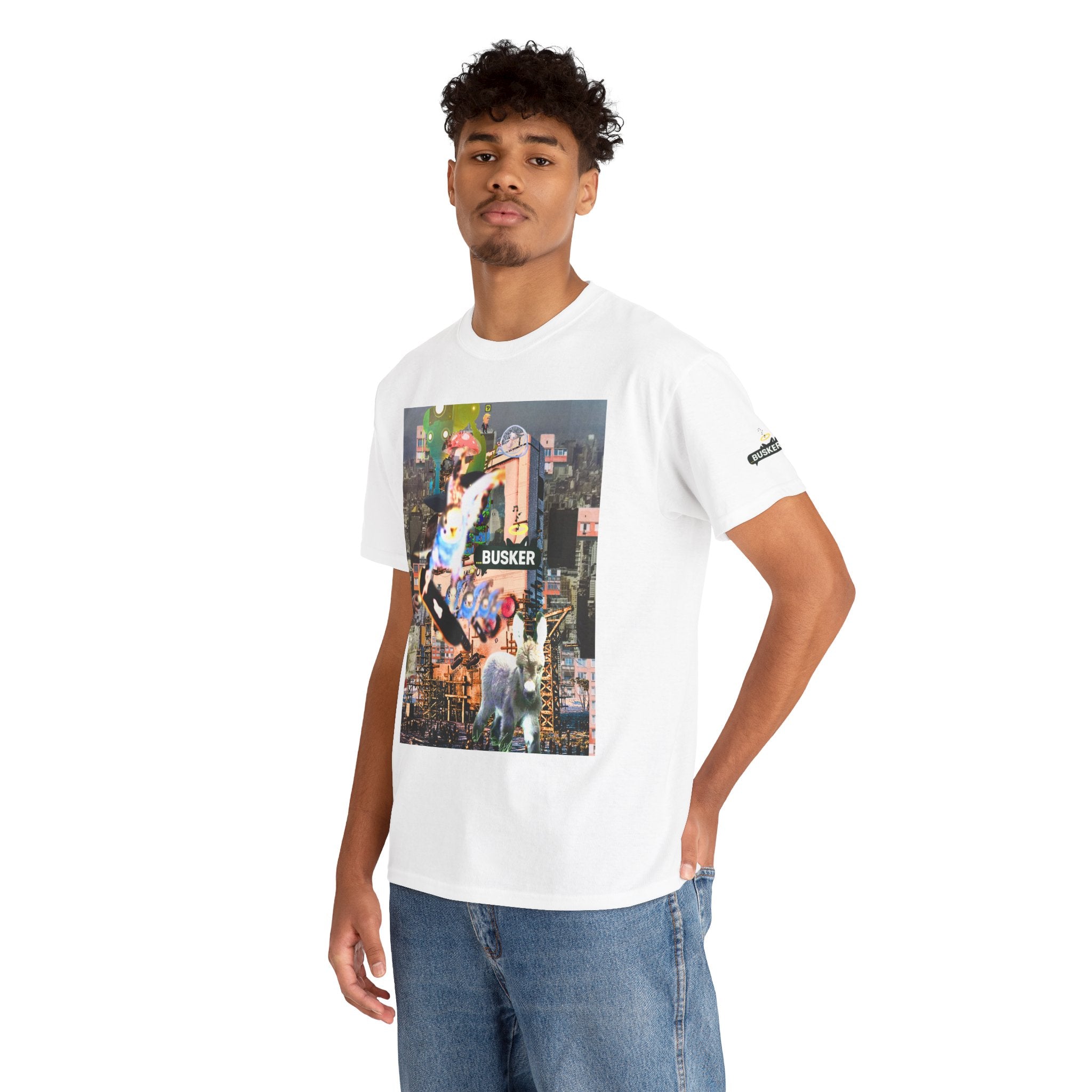 Urban Art Busker Tee - Unisex Heavy Cotton T-Shirt
