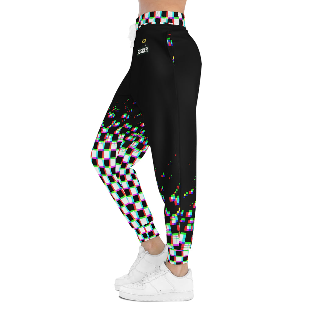 Trendy Athletic Joggers - Colorful Checkerboard Print, Comfort Wear for Athletes, Gifts for Fitness Lovers, Jogging Pants, Festival Fashion