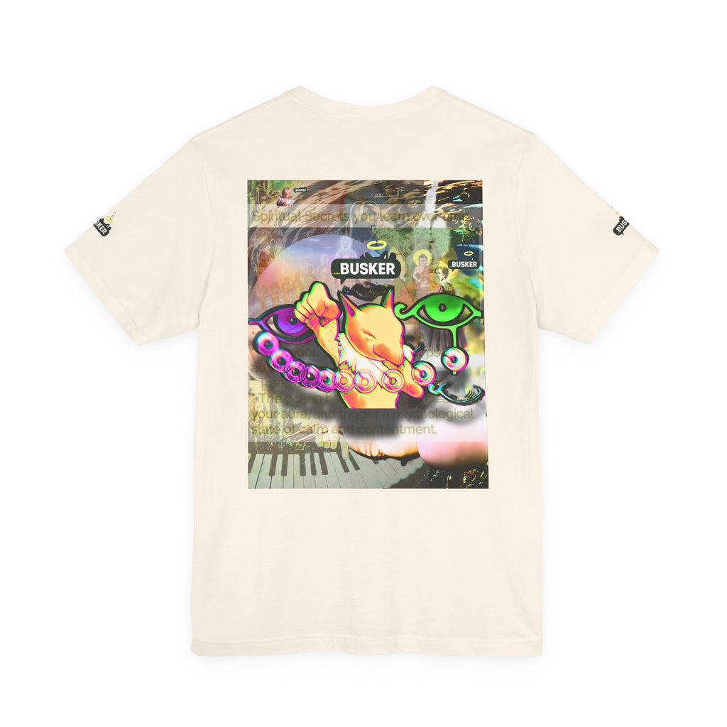 Vibrant Busker Art Tee for Creative Souls