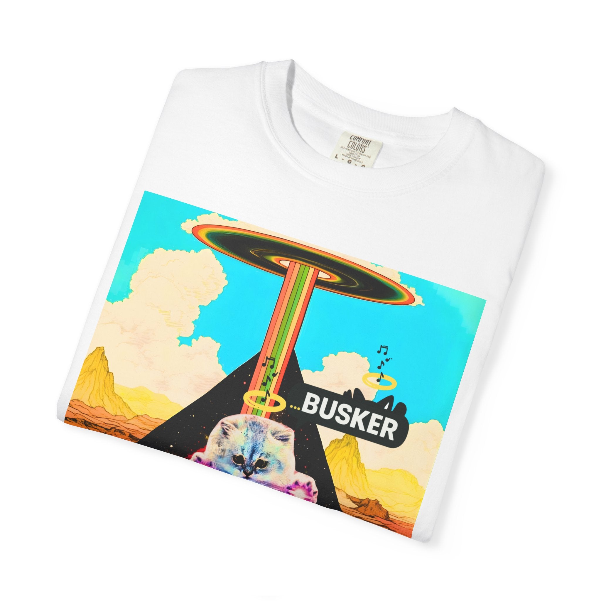 Busker Vibe Unisex T-shirt - Graphic Tee for Music Lovers, Festival Wear, Street Wear, Vintage Style, Unique Gift Idea