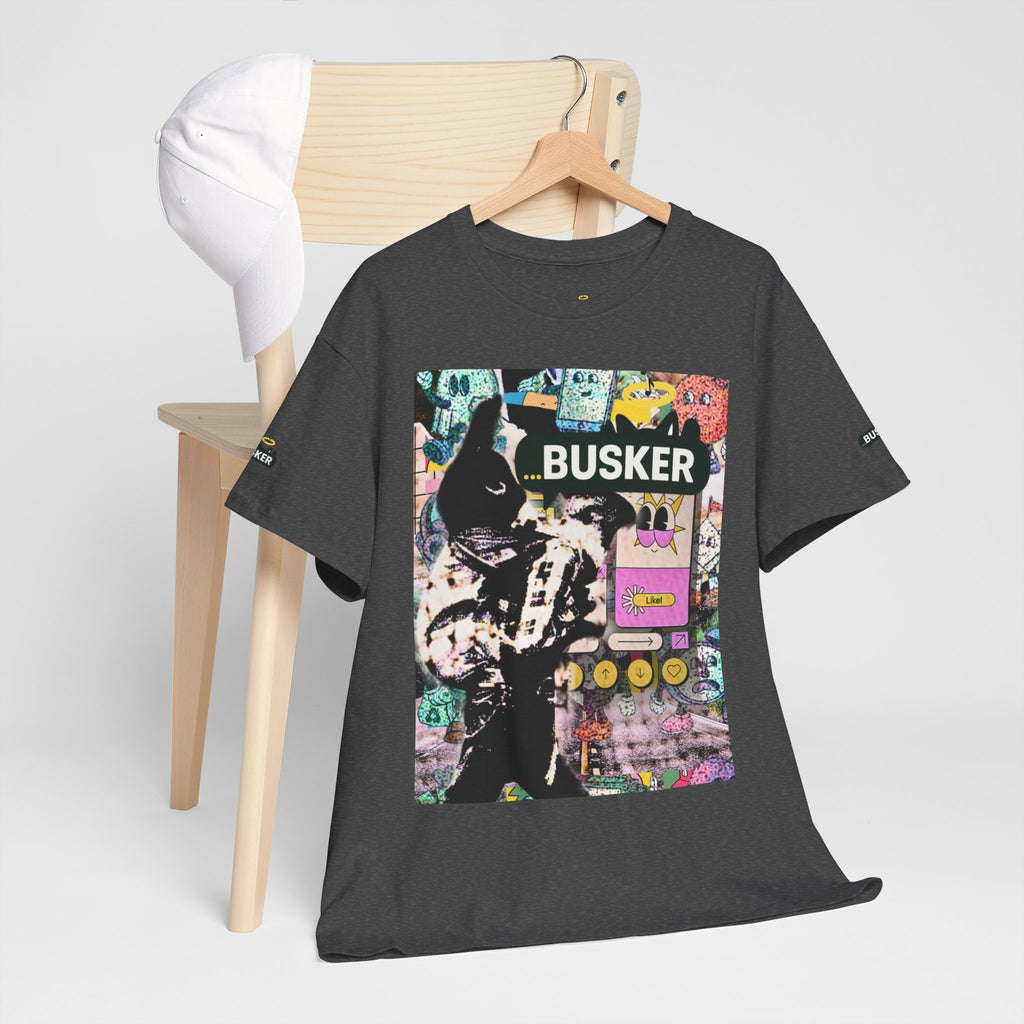 Grunge Art Busker Unisex Heavy Cotton Tee