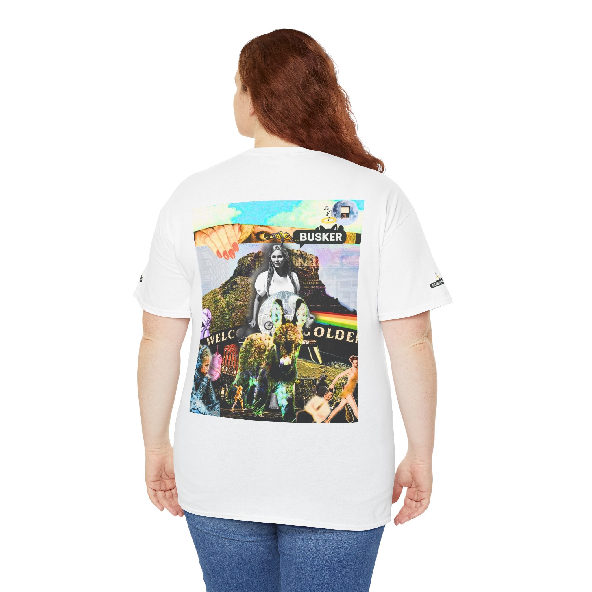 Bohemian Graphic Tee - 'Welcome Golden' Unisex Heavy Cotton Shirt