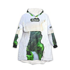 Cozy Nature-Inspired Unisex Hooded Blanket, Ideal for Camping, Gift for Friends, Perfect for Travel, Nature Lovers