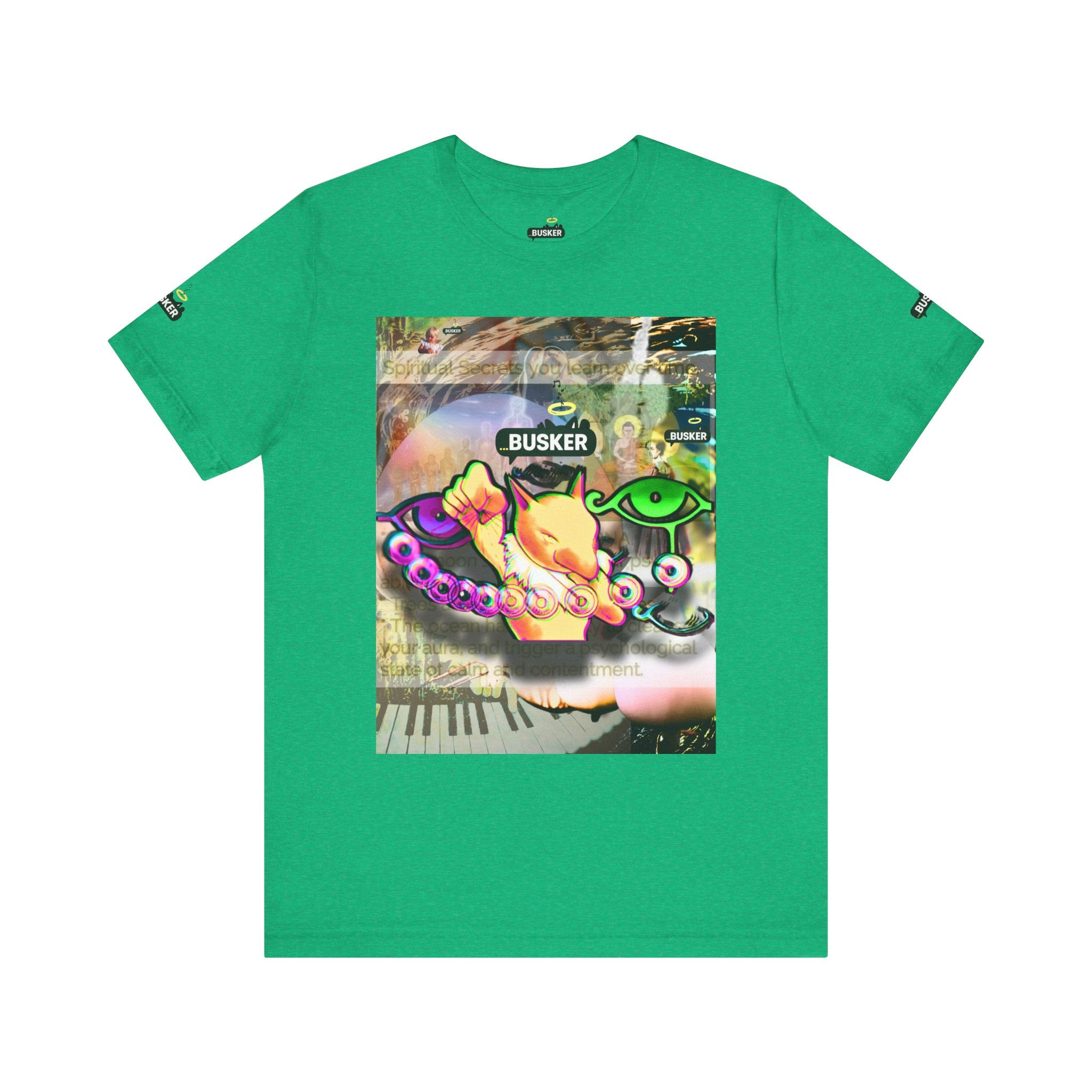 Vibrant Busker Art Tee for Creative Souls