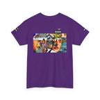 Artistic Unisex Heavy Cotton Tee - Vibrant Busker Design