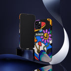 Colorful Phone Case, Cute Phone Accessories, Gift for Music Lovers, Fun Tech Gear, Unique Floral Design Case