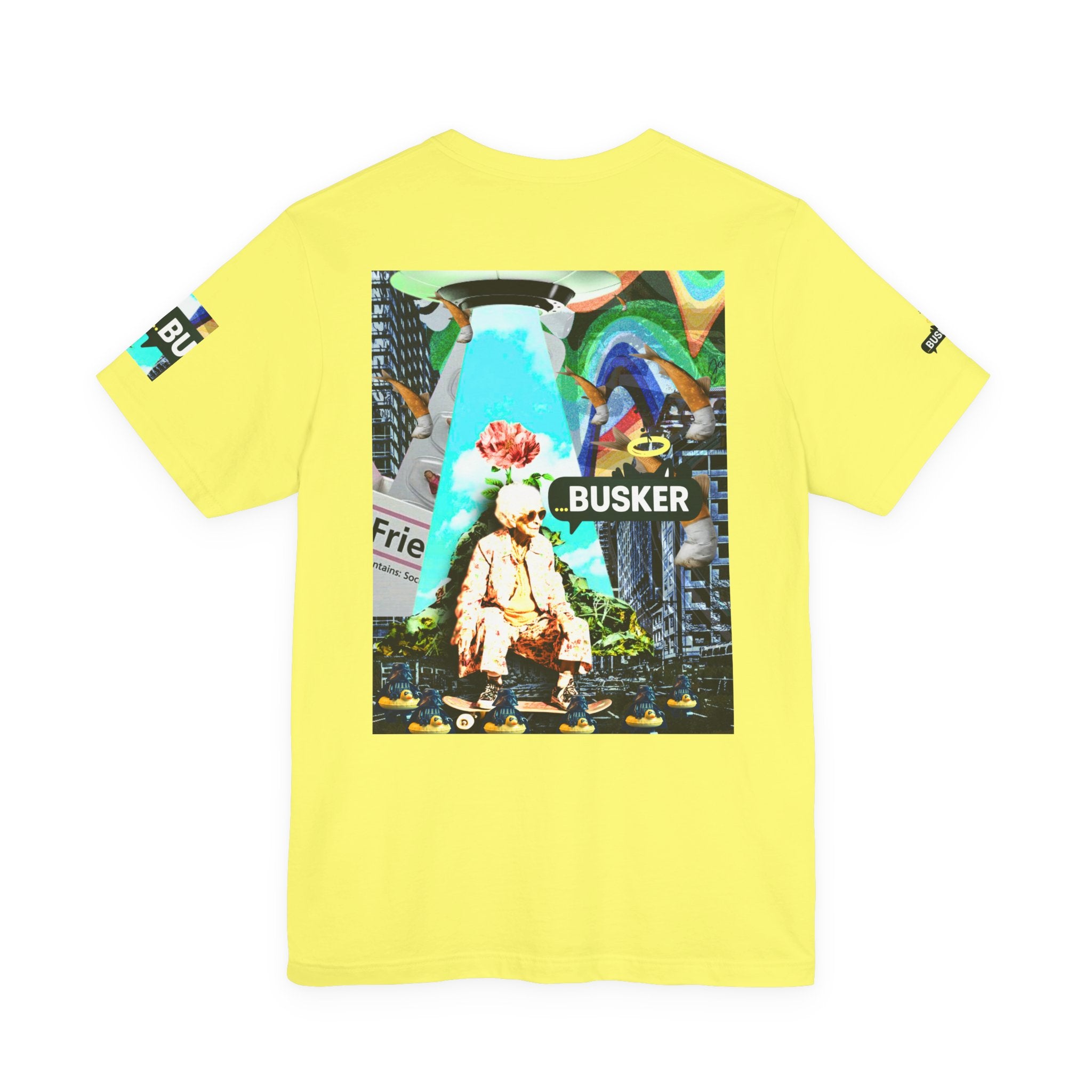 Street Art Busker Tee - Unisex Graphic Short Sleeve Shirt