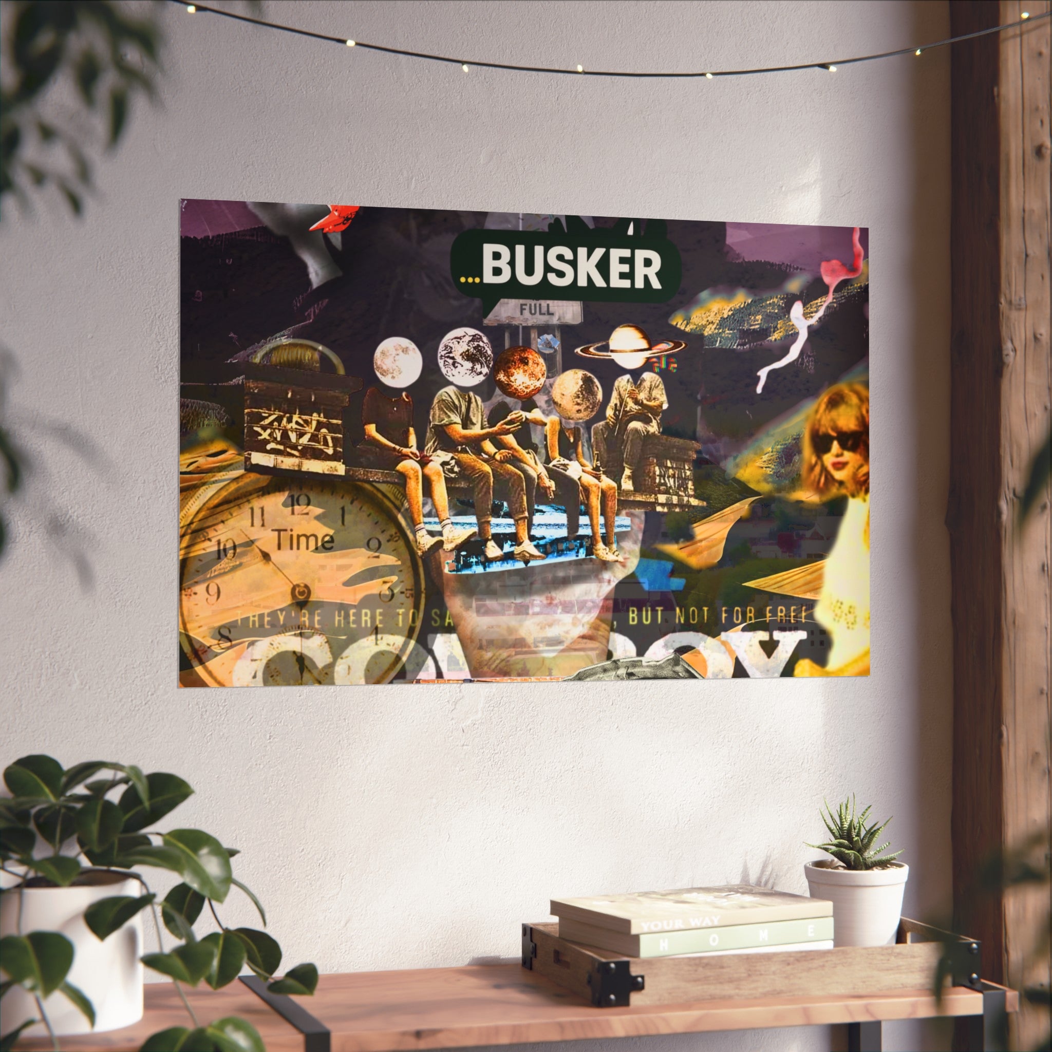 Vibrant Busker Fine Art Poster for Home Decor