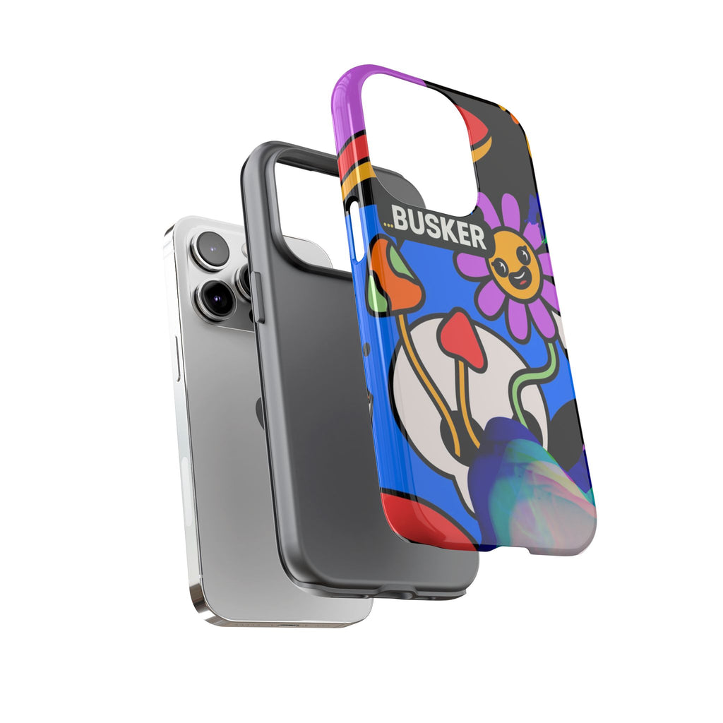 Colorful Phone Case, Cute Phone Accessories, Gift for Music Lovers, Fun Tech Gear, Unique Floral Design Case