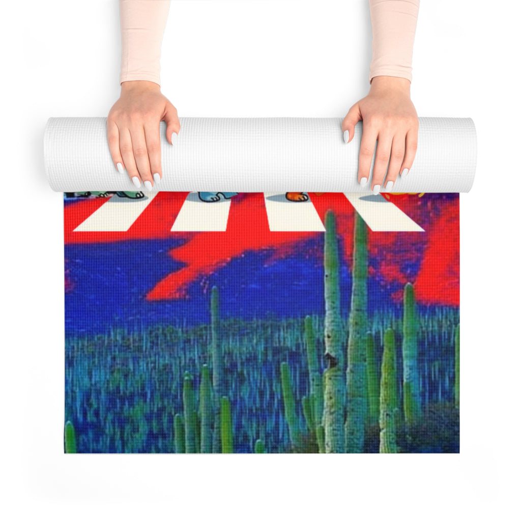 Colorful Foam Yoga Mat for Mindfulness & Fitness, Meditation Mat, Unique Exercise Mat, Yoga Gifts, Home Workout Gear