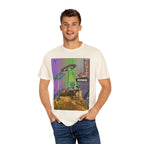 Psychedelic Busker T-Shirt, Unisex Graphic Tee, Music Lover Gift, Festival Wear, Casual Streetwear, Colorful Arttee