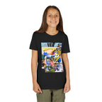 Colorful Youth Short Sleeve Tee - "Busker" Graphic Art Top