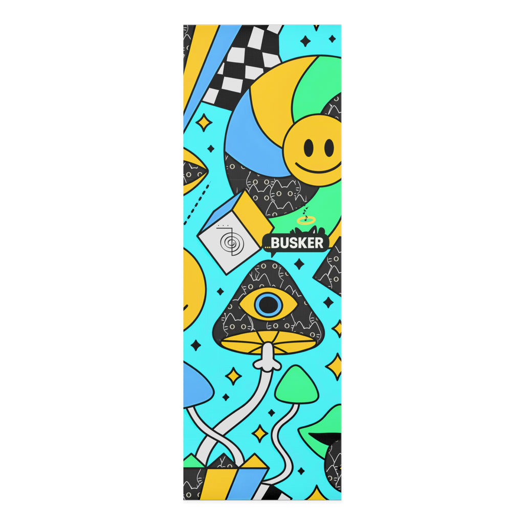 Vibrant Foam Yoga Mat - Colorful Fitness Mat for Home Workouts, Meditation, Exercise, Gift for Yoga Lovers, Wellness Mat