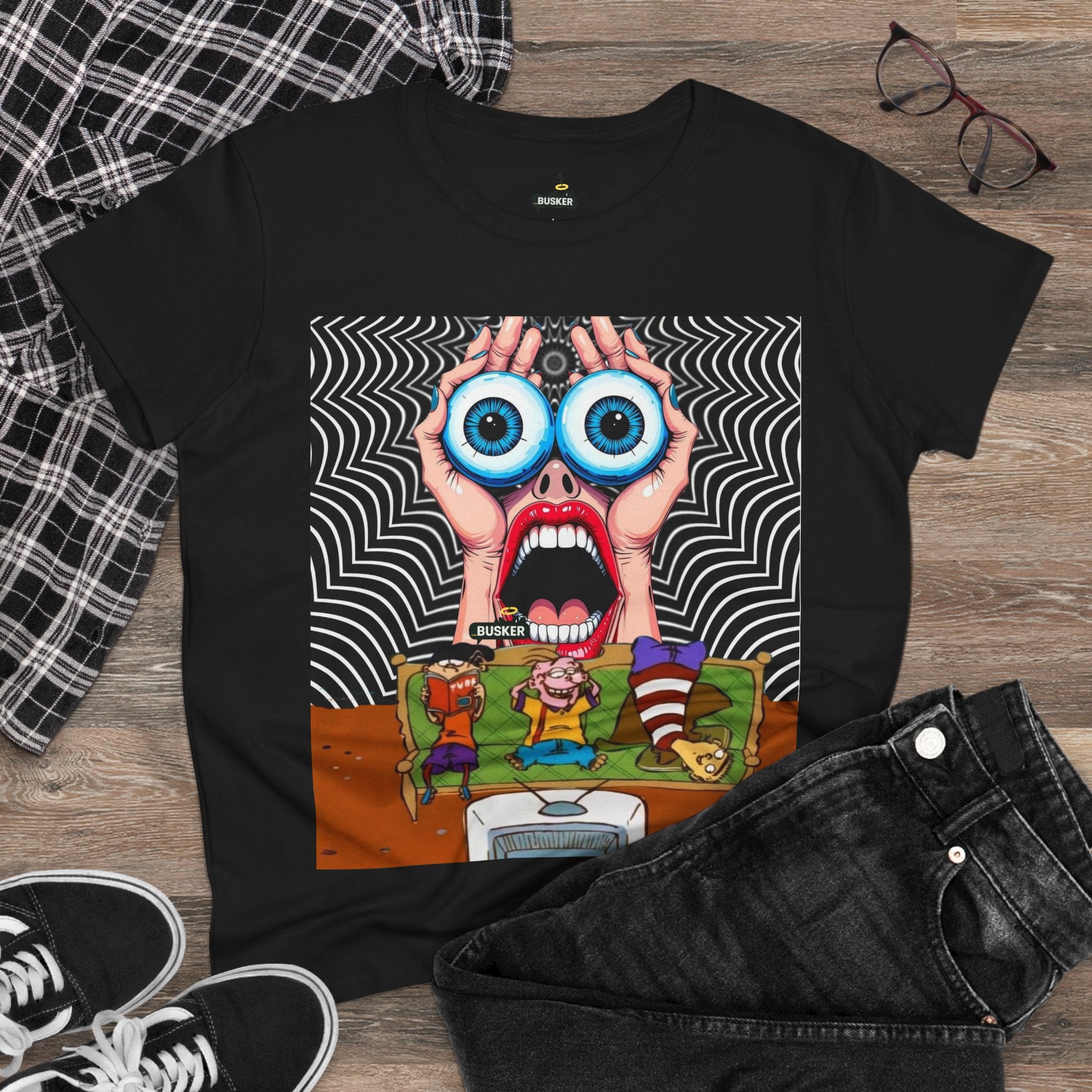 Whimsical Graphic Tee for Creative Souls, Playful Shirt, Art Lover Gift, Unique Cotton T-Shirt, Funny Fashion
